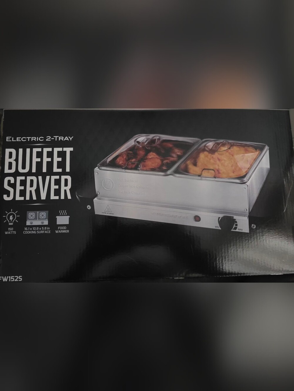 Ovente Stainless Steel Buffet Server - Silver